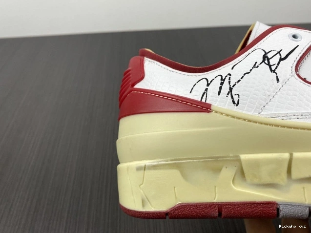 DJ4375-106 Jordan White Low Retro SP Red 2 Off-White 0808